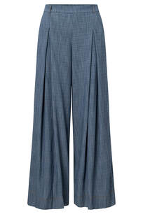 Elsewhere pantalon bleu wavelstof wijd - €199,50