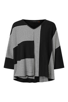 Elsewhere shirt zwart/wit streep - €99,50