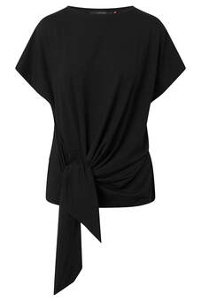 Elsewhere Shirt ronde hals tricot zwart - €99,50